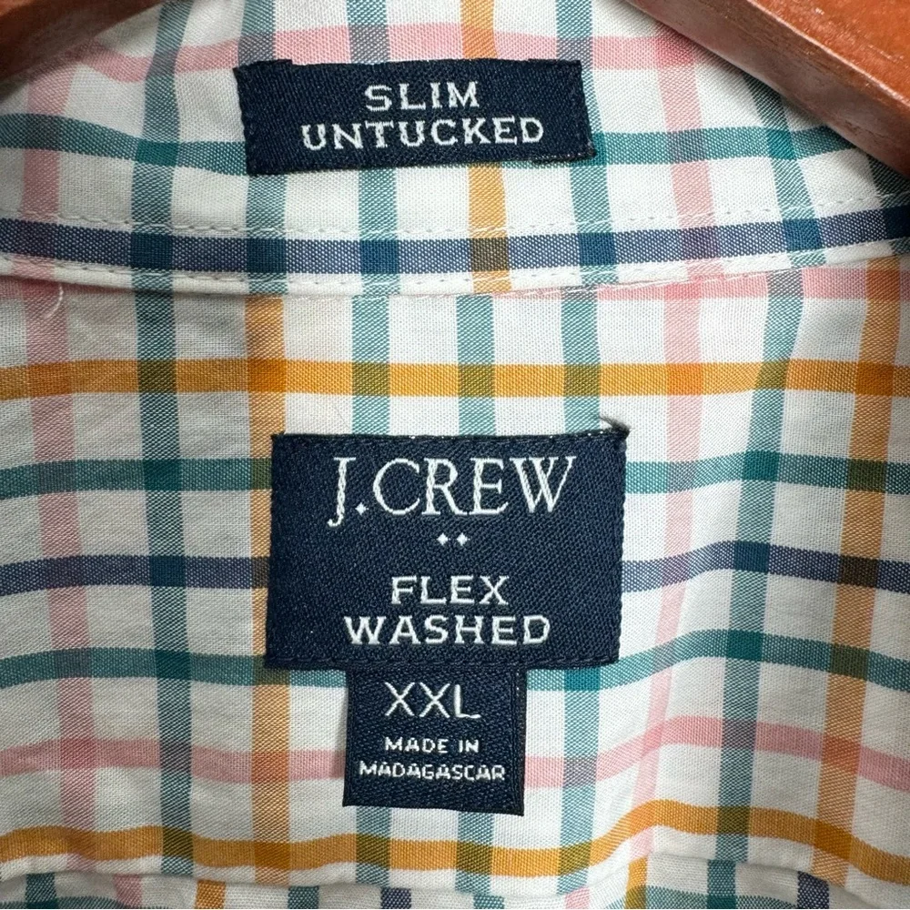 J.‎ Crew Slim Untucked Cotton/Elastane Long Sleeve Button Down Shirt Size XXL